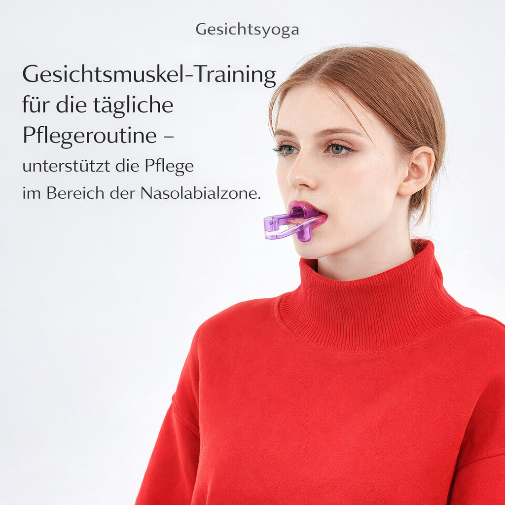 Gesichtstrainer Mundstück,Tool für Lippen& Kieferübungen,tragbar,für tägliche Nutzung
