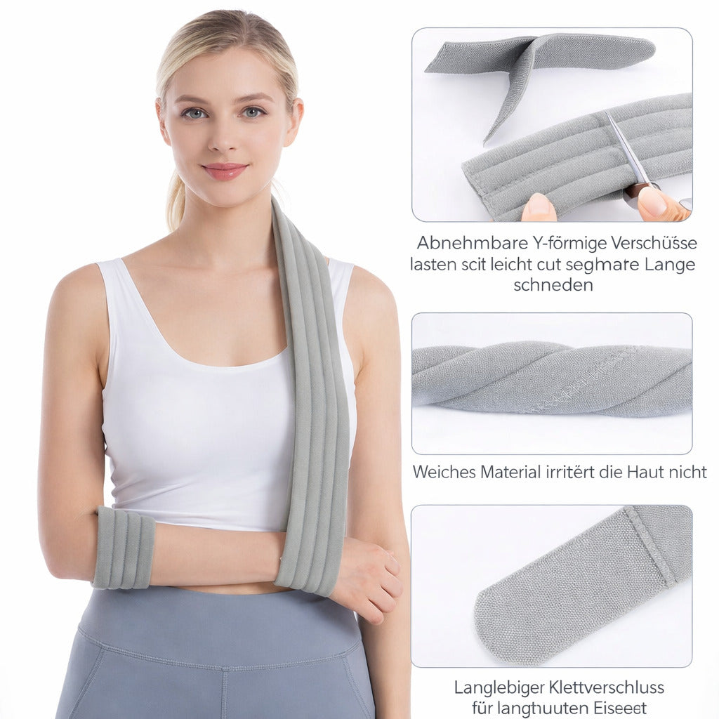 Verstellbare Armschlinge Schultergurt, Zuschneidbar, Leicht & Atmungsaktiv, Armstütze für Alltag & Unterstützung