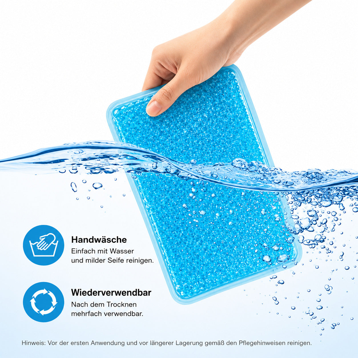 COOL-i Gel Kühl & Wärmekompresse mit Handschlaufe, wiederverwendbar & flexibel