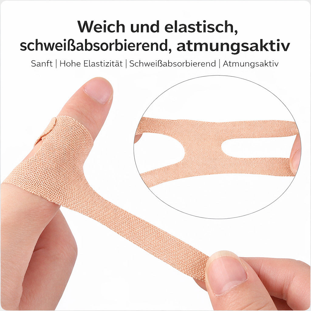 10er Set Finger Tape selbsthaftend, elastisch, atmungsaktiv, hautfreundlich, zuschneidfrei, Anti Reibung Schutz