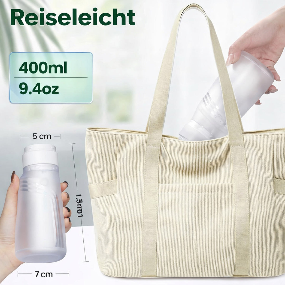 Tragbares elektrisches Bidet, 400 ml Tank, wiederaufladbar, 3 Sprühmodi, wasserdicht für Reise & Zuhause