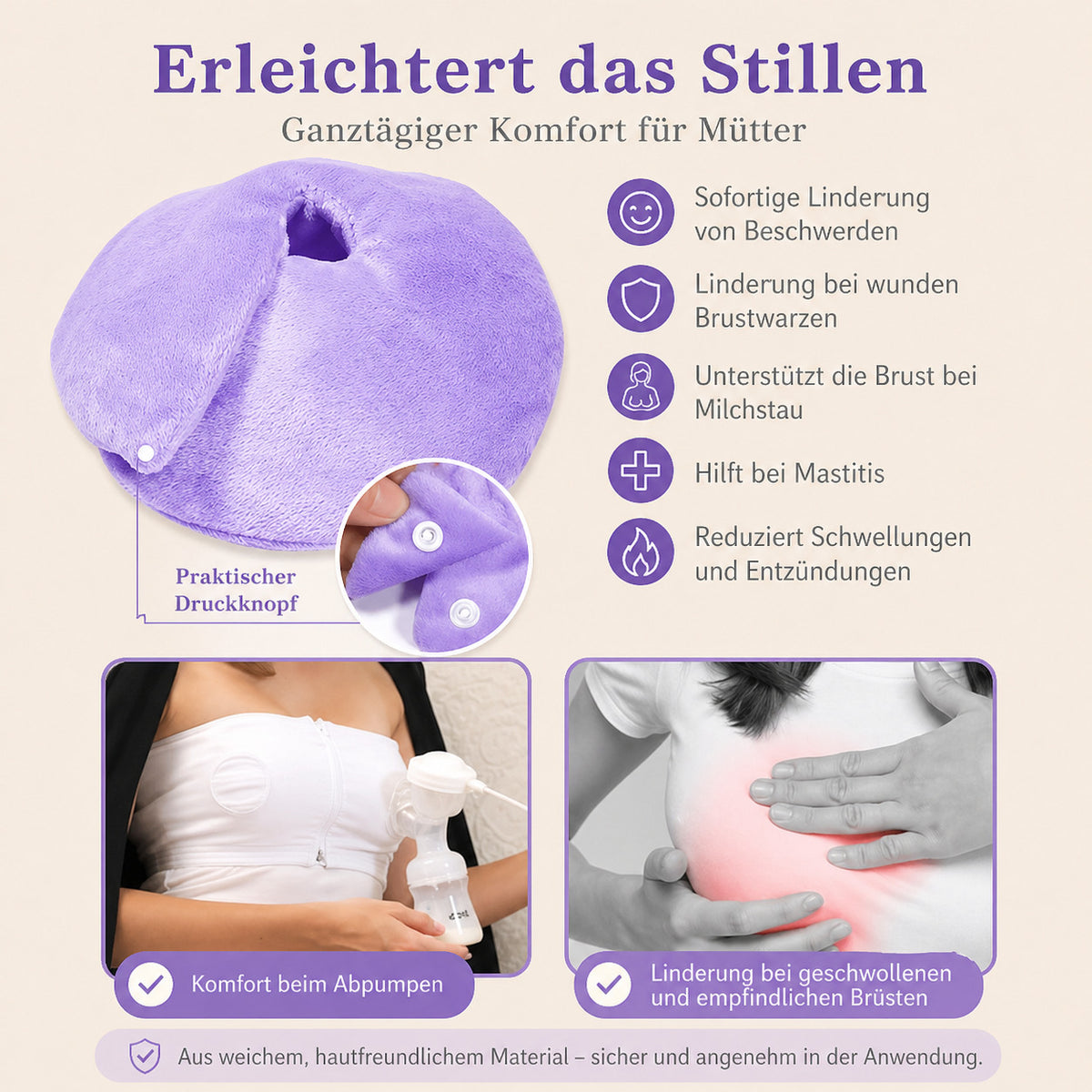 2er Set Kühl & Wärmepads, wiederverwendbare Gelkompressen, flexibel, hautfreundlich, für Alltag & Pflege