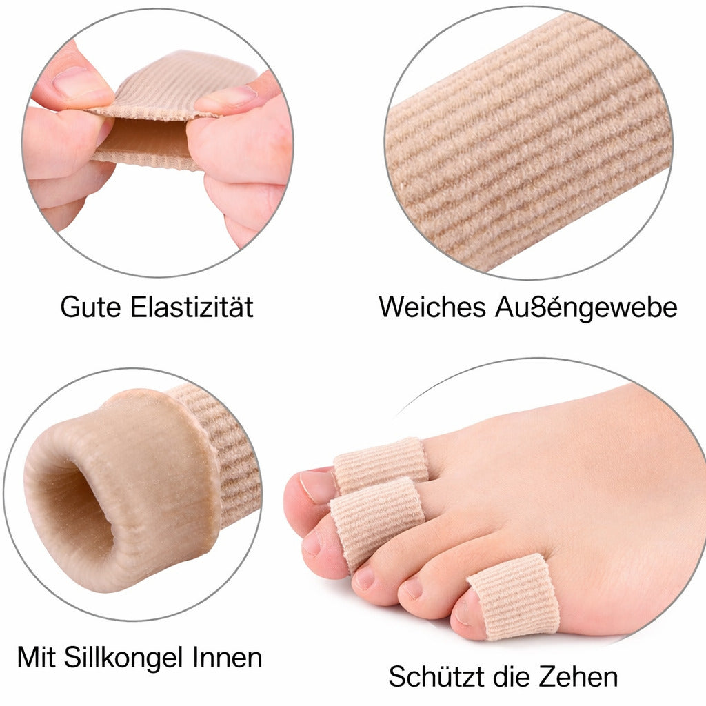 Silikon Zehenschutz Schlauchbandage Fingerbandage Fingerschutz Gel Zehenpolster