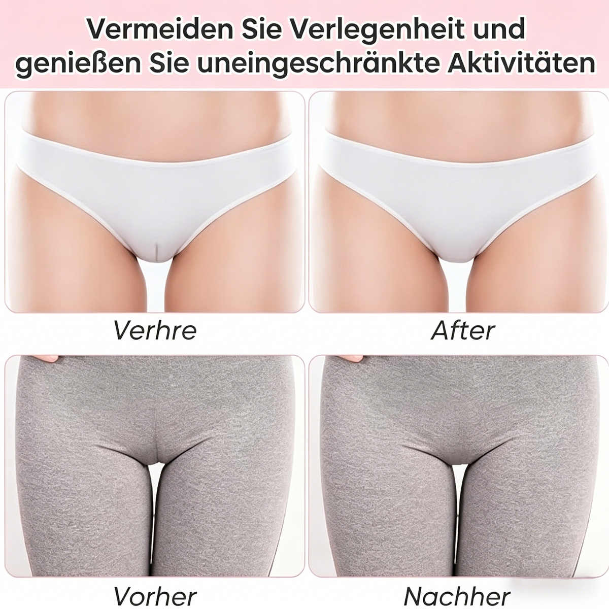 Unsichtbare Silikon Einlagen 4er Set, nahtlos, selbsthaftend, wiederverwendbar, geeignet für Bikini, Leggings & enge Kleidung
