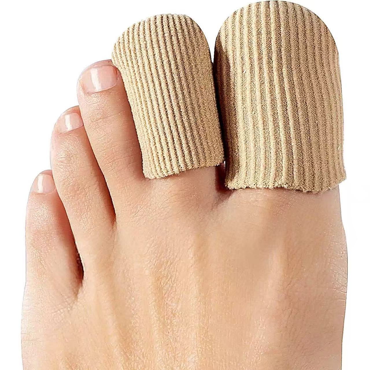 Finger- & Zehenschutz Silikon 6 Stk., elastische Schutzkappen, weich & wiederverwendbar