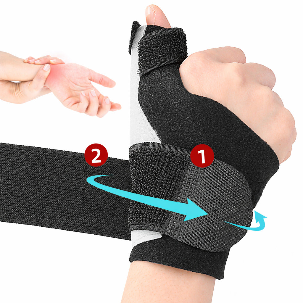 Daumen Handgelenk Bandage mit Alu-Schiene, verstellbar, für links & rechts, stabil & komfortabel im Alltag
