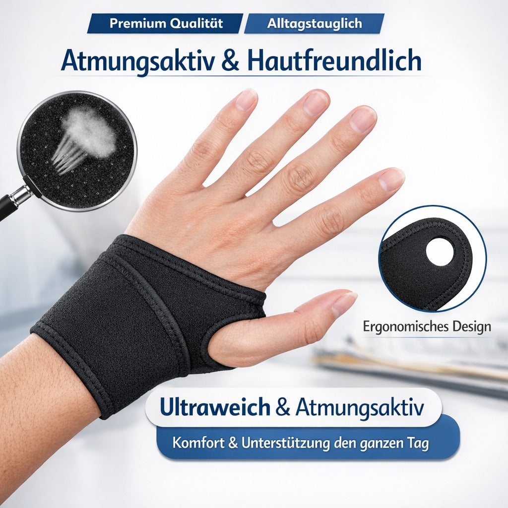 Handgelenkbandage 2er, verstellbar & atmungsaktiv, für Sport, Fitness, Arbeit & Alltag