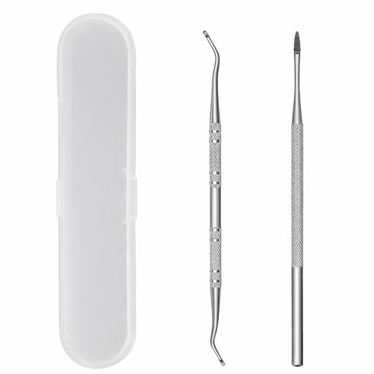 Cool-i® Eingewachsene Zehennägel Pflege Set – Eckenheber & Feile aus Edelstahl – Fußpflege Werkzeug für Pediküre & Maniküre