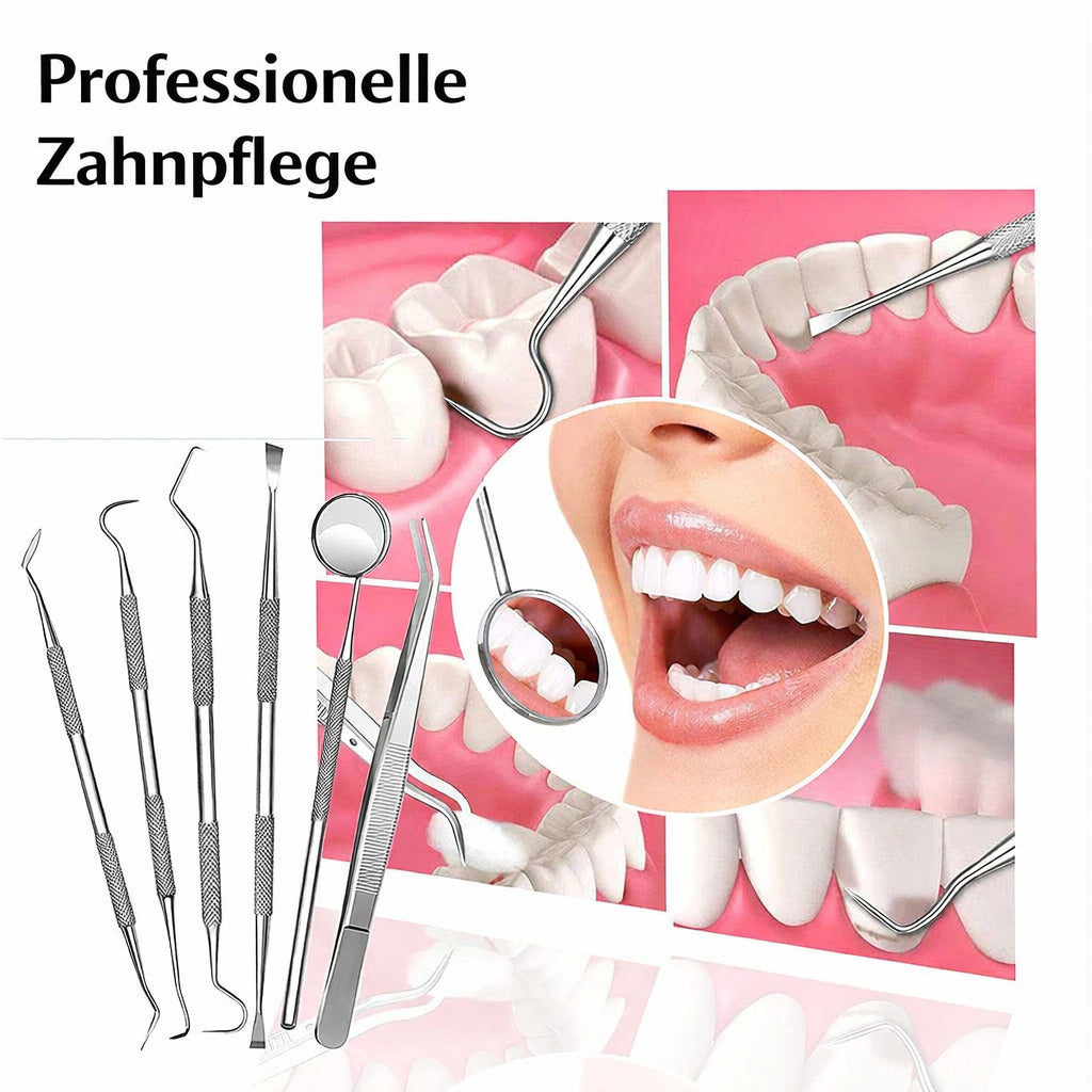Zahnpflege Set,5 teiliges Reinigungsset für Zahnzwischenräume & tägliche Mundhygiene