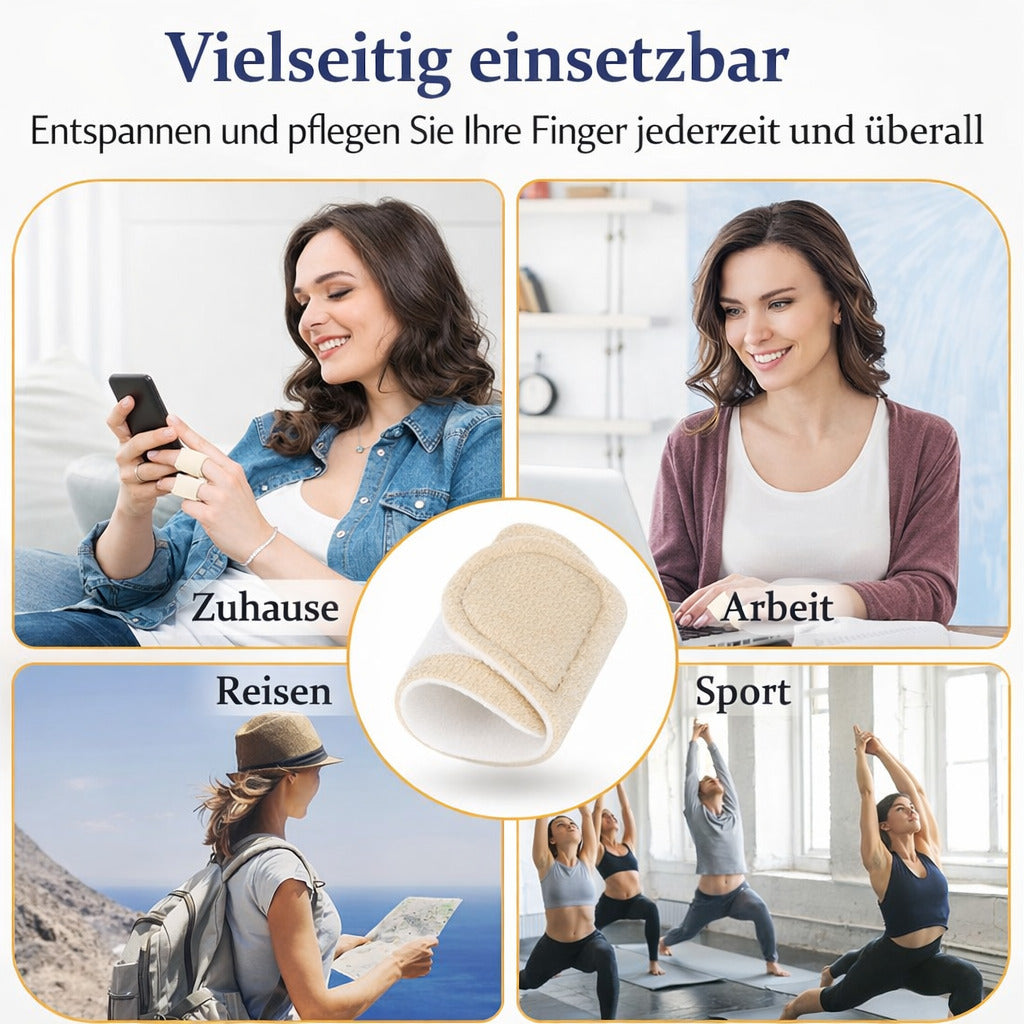 Fingerbandage 10er Set, verstellbare Fingerwickel aus Baumwolle, weich & wiederverwendbar, für Alltag & Pflege