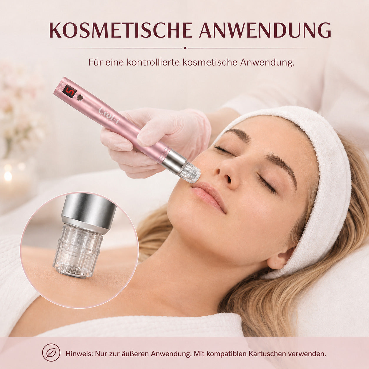 Cool-i® Fusion Pen, neue Generation mit 3 ml Kartusche, einstellbare Abgabe, 5 Stufen & Sicherheitsstopp A3