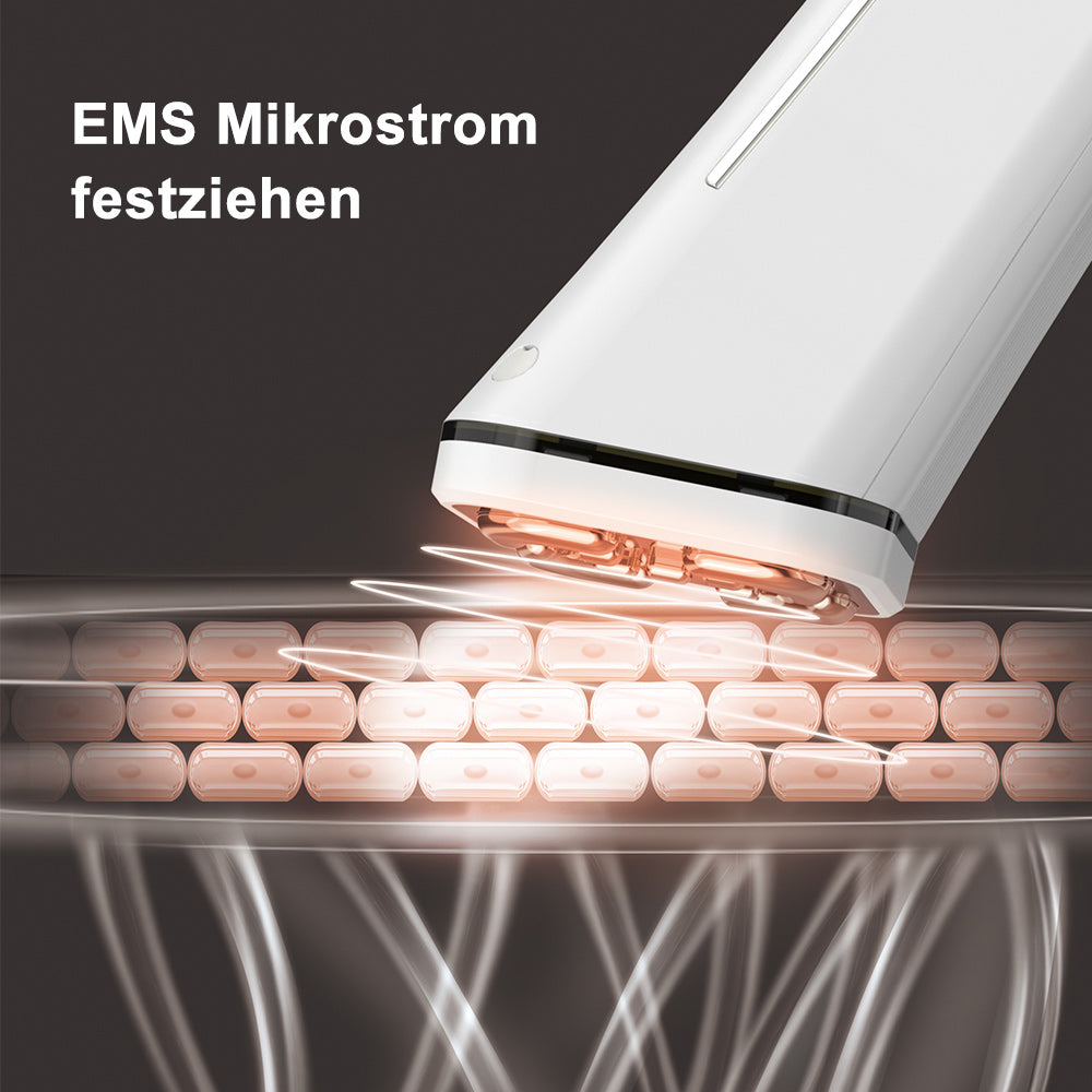 Cool-i ® RF & EMS Gesichtspflegegerät mit Lichtanwendung – Kabelloses Hautpflegetool für ergänzende Straffung & Regeneration