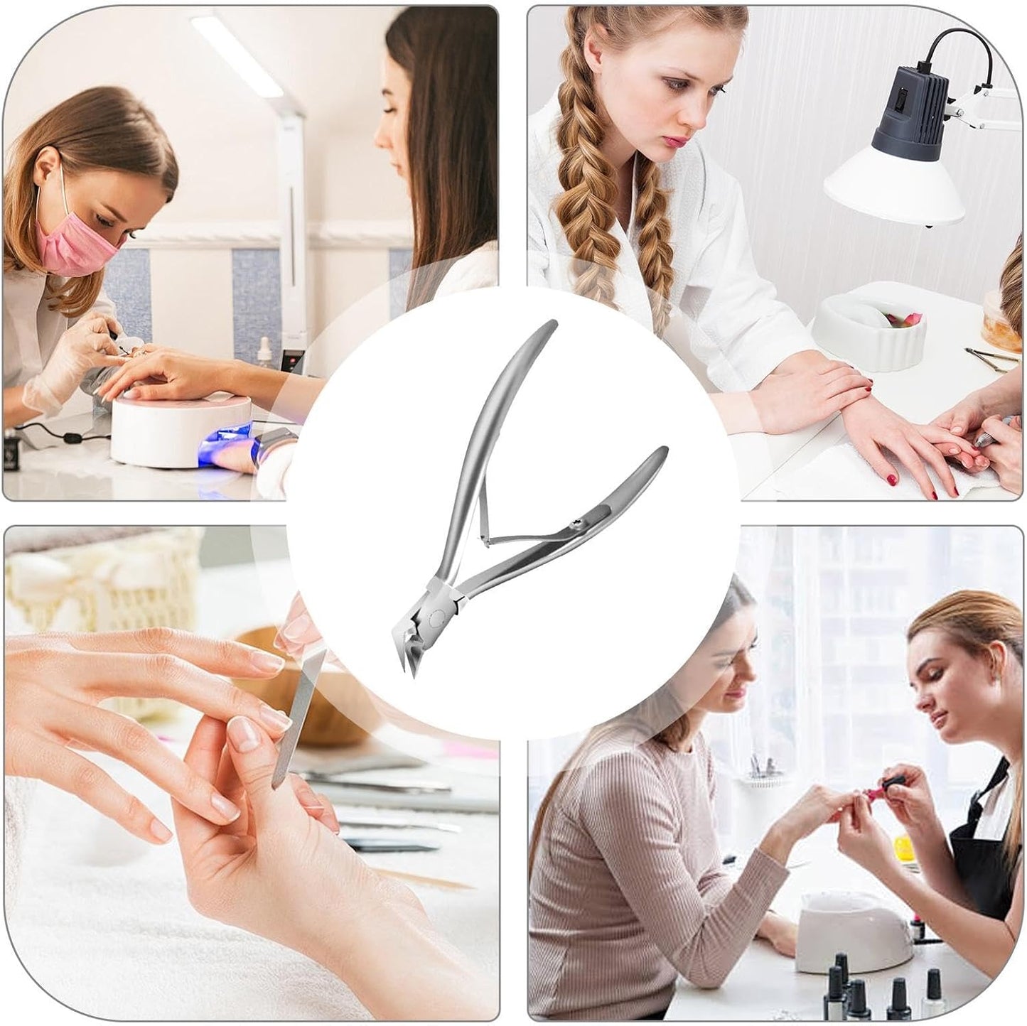 Profi Nagelzange aus Edelstahl – Präzisions-Fußnagelschere für eingewachsene Zehennägel mit rutschfestem Griff