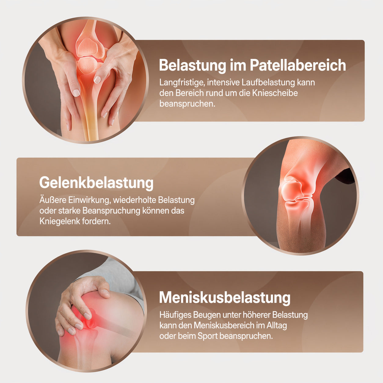 2er Set Patellaband Kniebandage verstellbar, rutschfest, atmungsaktiv, für Sport & Alltag, Kniesehnenstütze