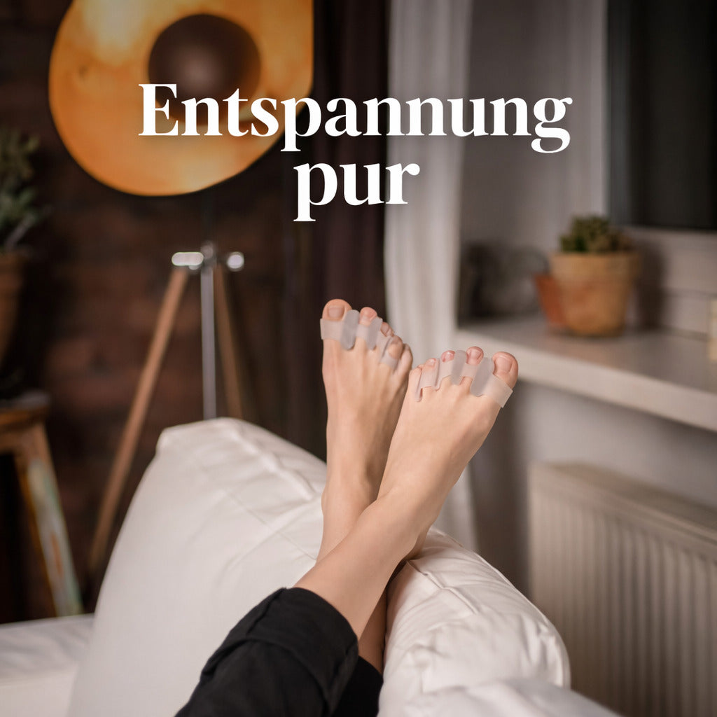 Zehentrenner Silikon 2 Stk., weich & BPA-frei, wiederverwendbar, unisex tragbar