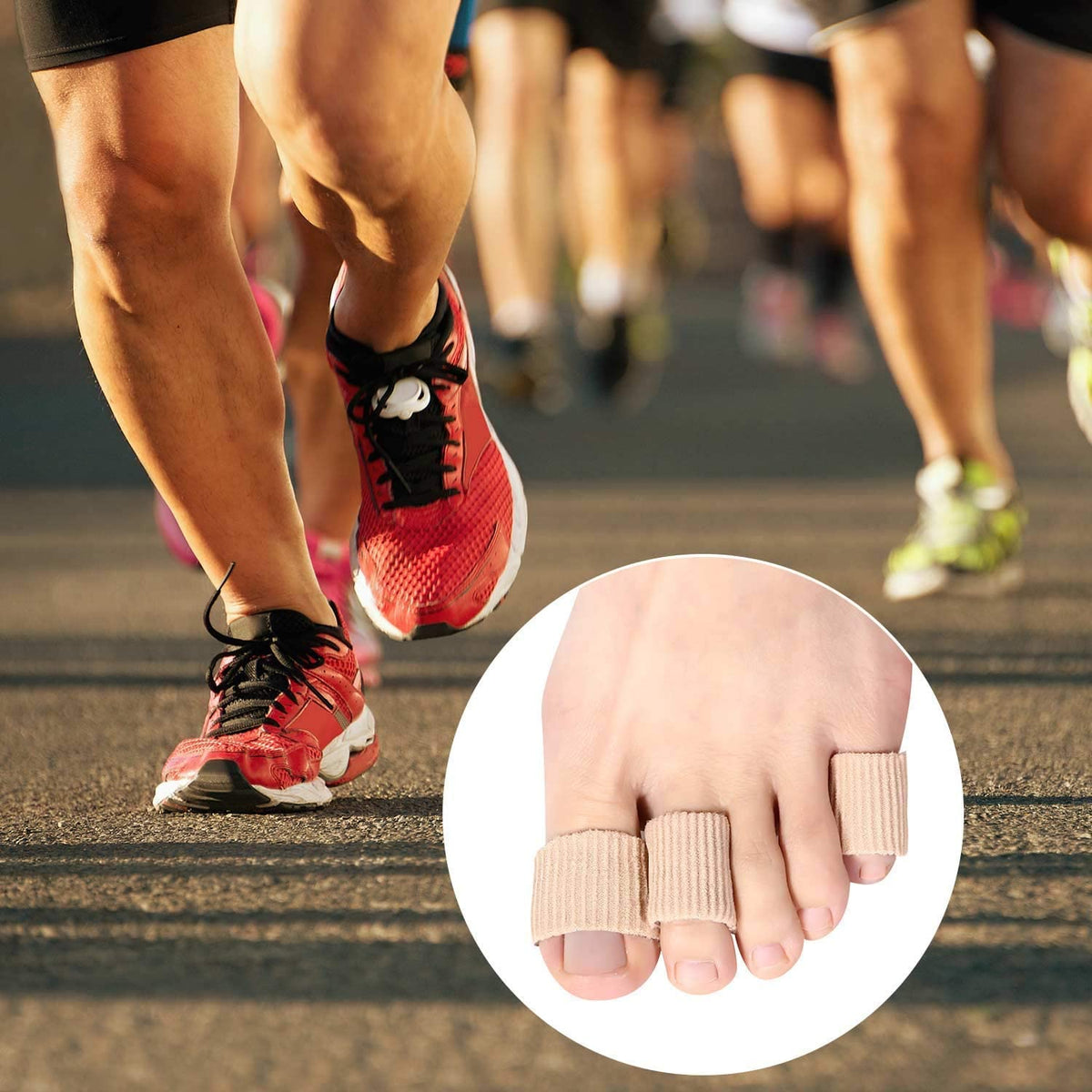 Silikon Zehenschutz Schlauchbandage Fingerbandage Fingerschutz Gel Zehenpolster