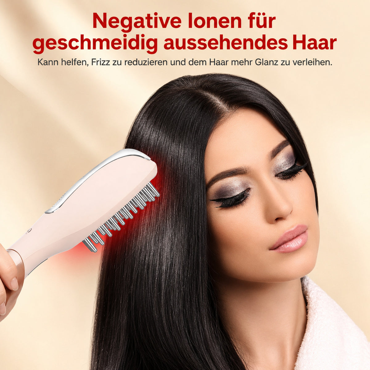 Cool-i ® 5-in-1 Kopfhaut-Massagebürste – Mit 4-Farben-LED + Infrarot für Haarwachstum, EMS, Vernebelung, Ionen & Massage für gesunde Kopfhaut und kräftiges Haar