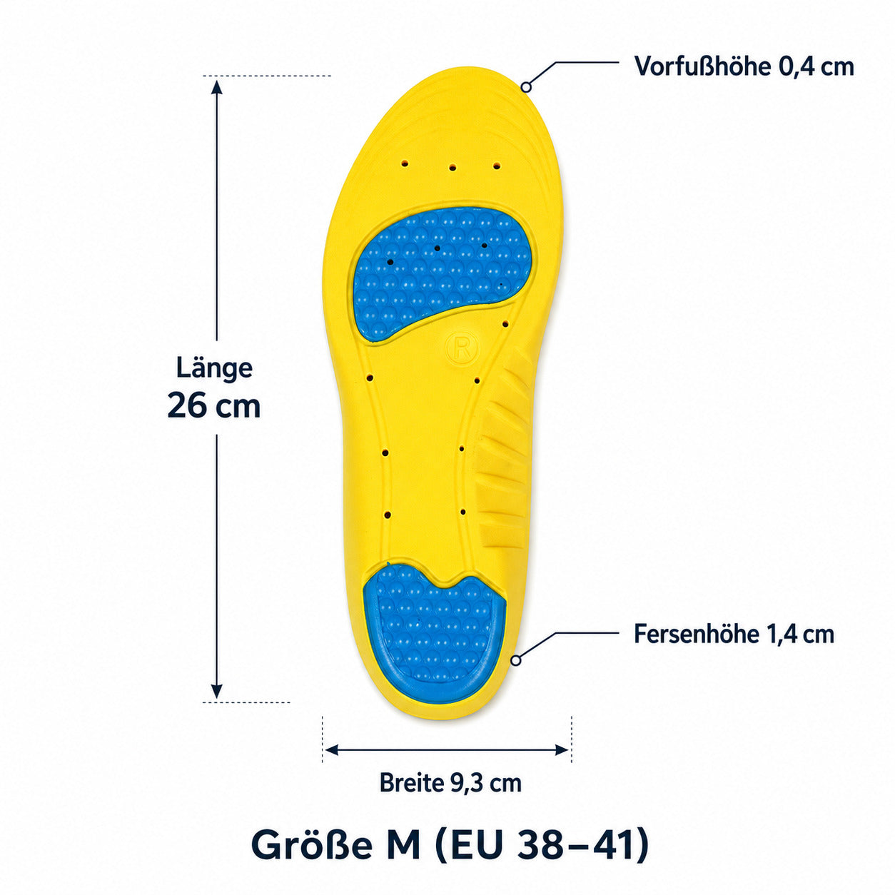 3D Einlegesohlen mit Gel-Dämpfung, atmungsaktiv & zuschneidbar für Alltag & Sport