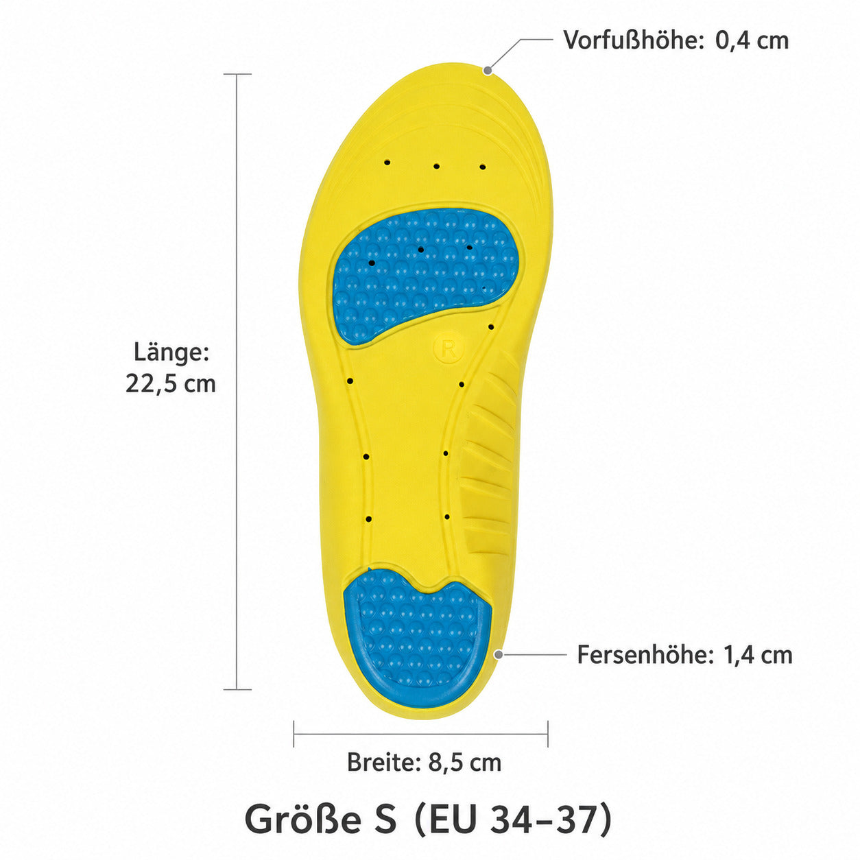 3D Einlegesohlen mit Gel-Dämpfung, atmungsaktiv & zuschneidbar für Alltag & Sport