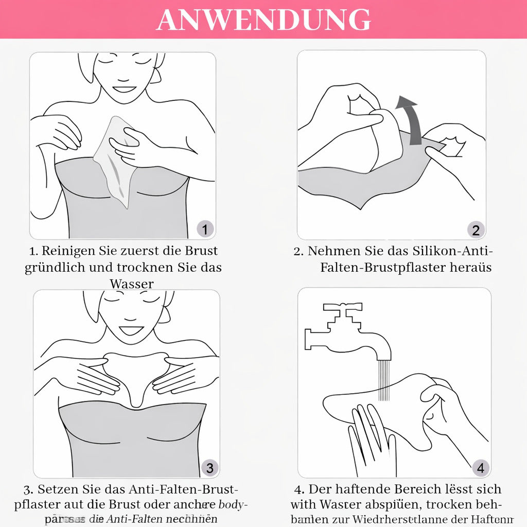 Kosmetikbehandlungsgerät Anti-Falten Silikonpads – 11-teiliges Set 11 Stk. Silikon Anti-Falten-Abdeckung Gesicht, Hals & Brust