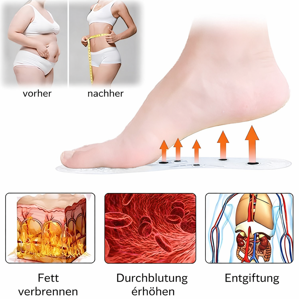 Magnetische Akupressur-Einlegesohlen – Fußreflexzonen-Massage für Alltag und Freizeit