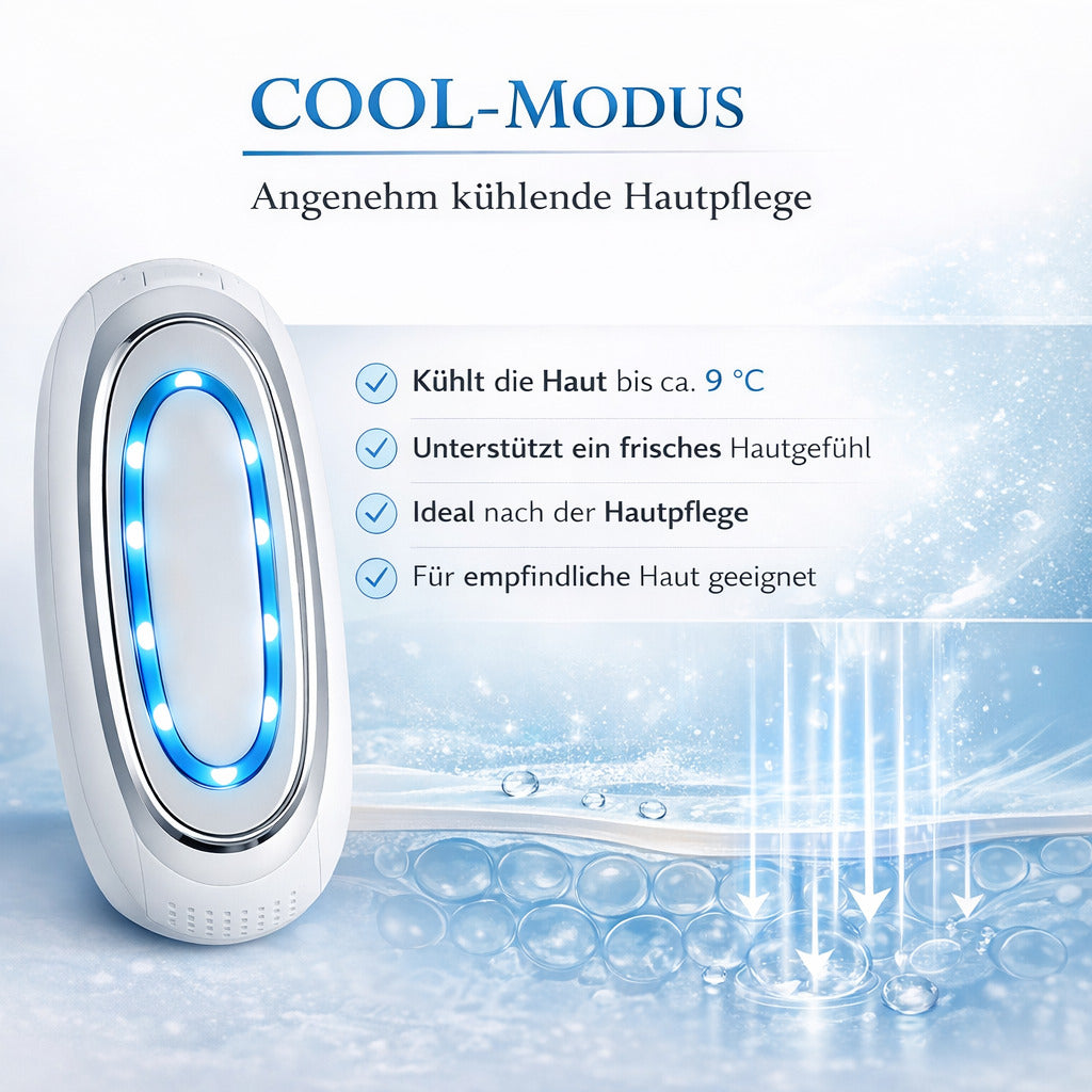 COOL-i® 3-in-1 Koreanisches Schönheitsgerät – Kalt-Warm-EMS mit LED-Lichttherapie für Zuhause