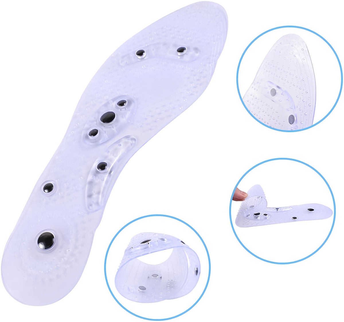 Magnetische Akupressur-Einlegesohlen – Fußreflexzonen-Massage für Alltag und Freizeit